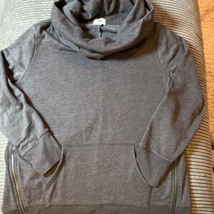 Old Navy Charcoal Cowl Neck Top
